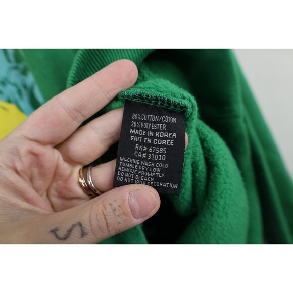 Vtg Y2K 2006 Nintendo Mens Large Distressed Zelda Game Hoodie Sweatshirt Green - Picture 12 of 16